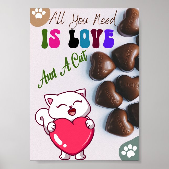 Poster Tout Ce Dont Vous Avez Besoin Est L'Amour Et Un Ch (Devant)