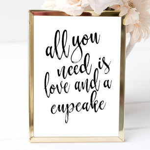 Poster Tout ce dont vous avez besoin est l'amour et un cu