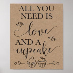 Poster Tout ce dont vous avez besoin est l'amour et un Ma