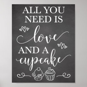 Poster Tout ce dont vous avez besoin est l'amour et un Ma