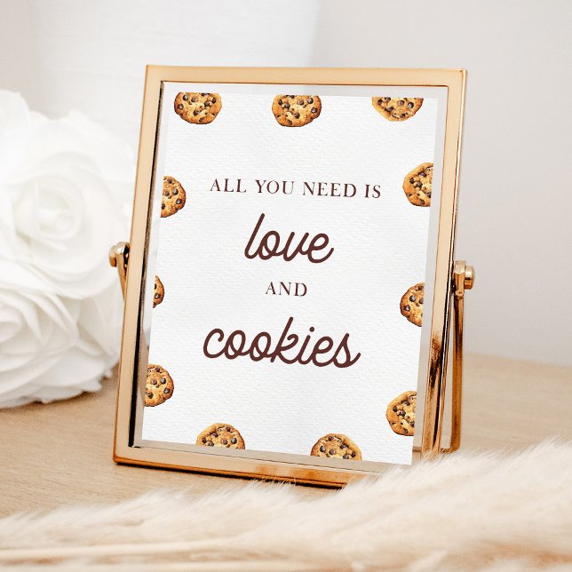 Poster Tout ce dont vous avez besoin est Love et Cookies  (Créateur téléchargé)
