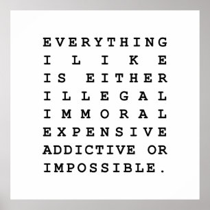 Poster Tout ce que j'aime