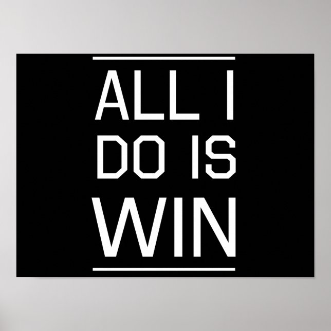 Poster Tout ce que je fais c'est gagner (Devant)