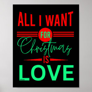 POSTER TOUT CE QUE JE VEUX POUR NOËL, C'EST L'AMOUR