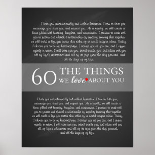Poster tout ce que nous aimons chez vous, 60e anniversair