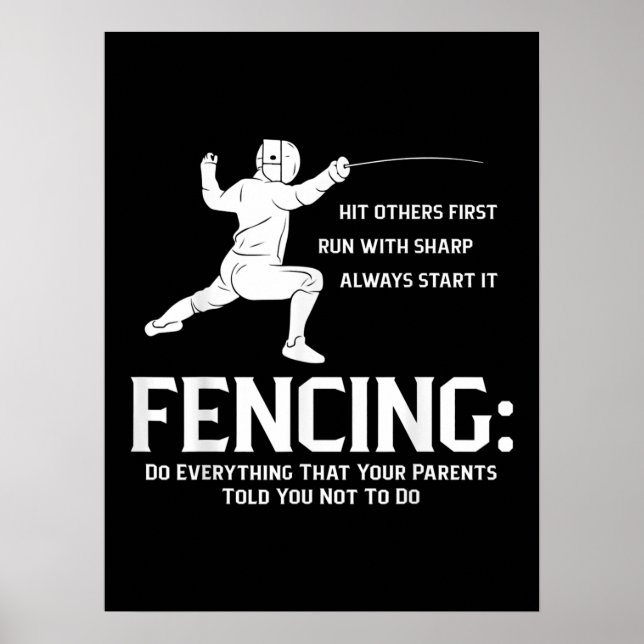 Poster Tout ce que vos parents amusent clôtures Joueur de (Devant)