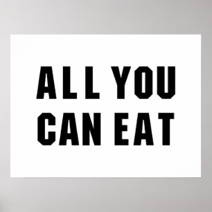 POSTER TOUT CE QUE VOUS POUVEZ MANGER