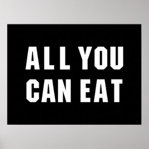 POSTER TOUT CE QUE VOUS POUVEZ MANGER