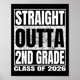 Poster Tout droit sorti de la 2e année Funny Graduation 2