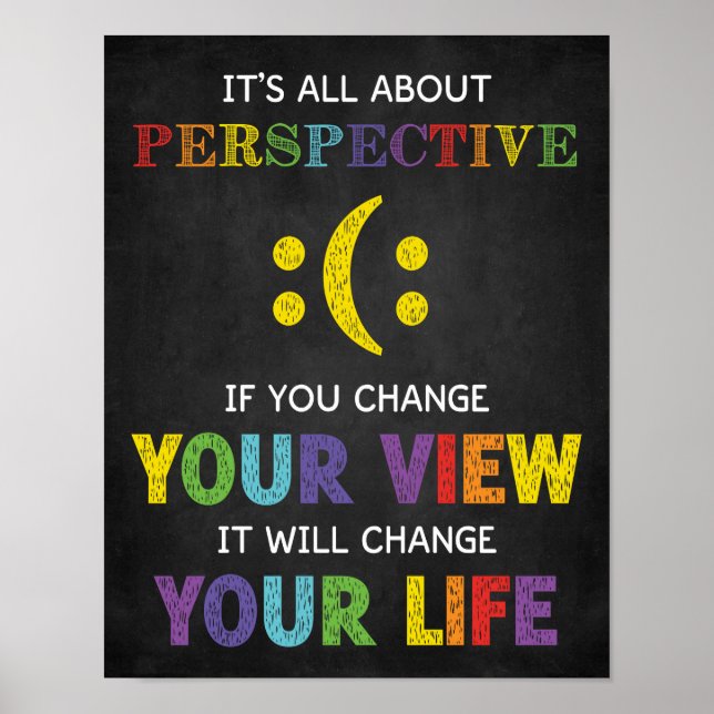 Poster Tout est à propos Perspective Classe Motivationnel (Devant)