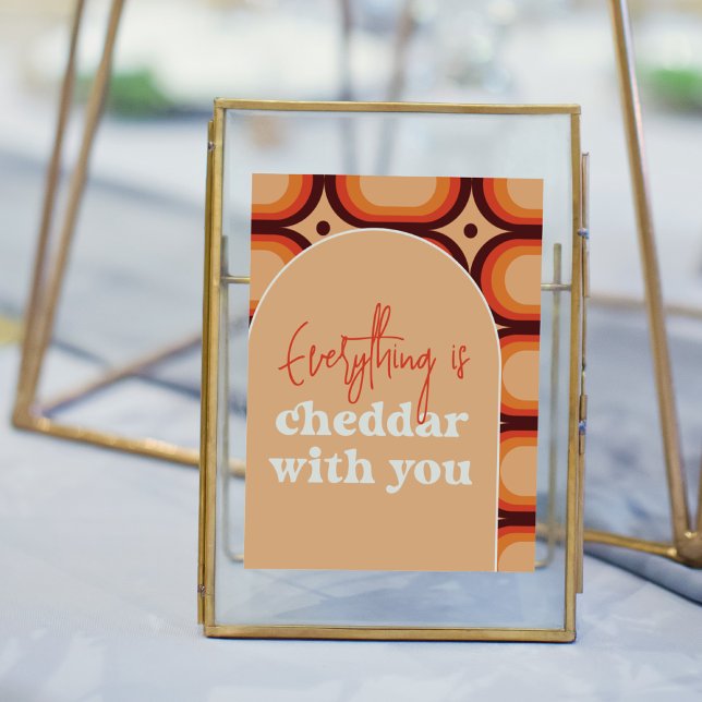 Poster Tout est Cheddar avec vous signe Mariage (Sign Mock-up)