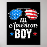 Tout Garçon Américain Drapeau États-Unis Lunettes