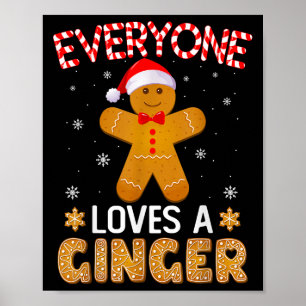 Poster Tout Le Monde Aime Un Gingembre Drôle Gingerpain C