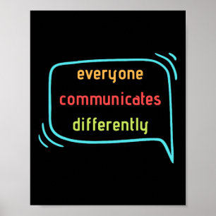 Poster Tout Le Monde Communique Différemment Clic