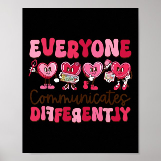 Poster Tout Le Monde Communique Différemment Une Éducatio (Devant)