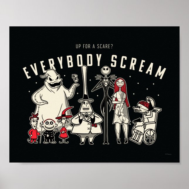 Poster Tout le monde crie - Groupe de la ville d'Hallowee (Devant)