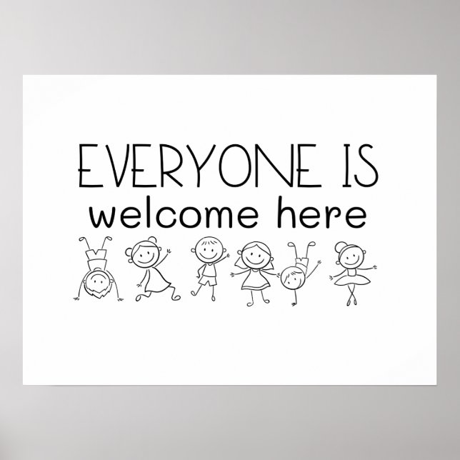Poster Tout Le Monde Est Bienvenue Ici (Devant)