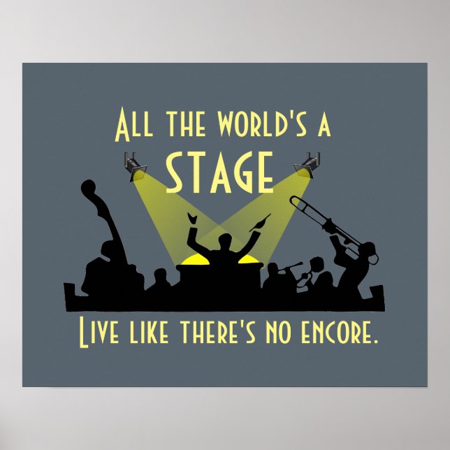 Poster Tout le monde est une scène (Devant)
