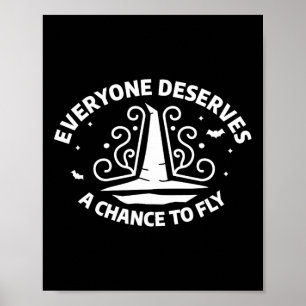 Poster Tout le monde mérite une chance de voler sorcière 