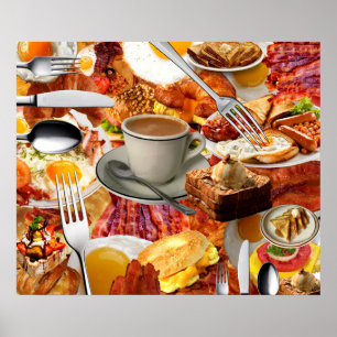 POSTER TOUT LE MONDE PEUT MANGER UN PETIT-DÉJEUNER