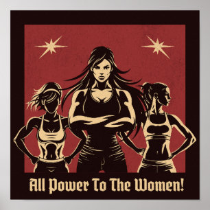 Poster Tout le pouvoir aux femmes