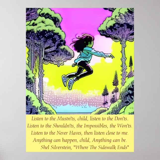 Poster Tout peut arriver, enfant, tout peut être (Devant)