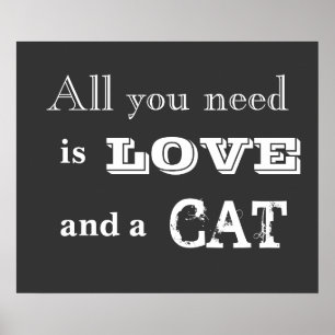 Poster Tout que vous avez besoin est amour… et une