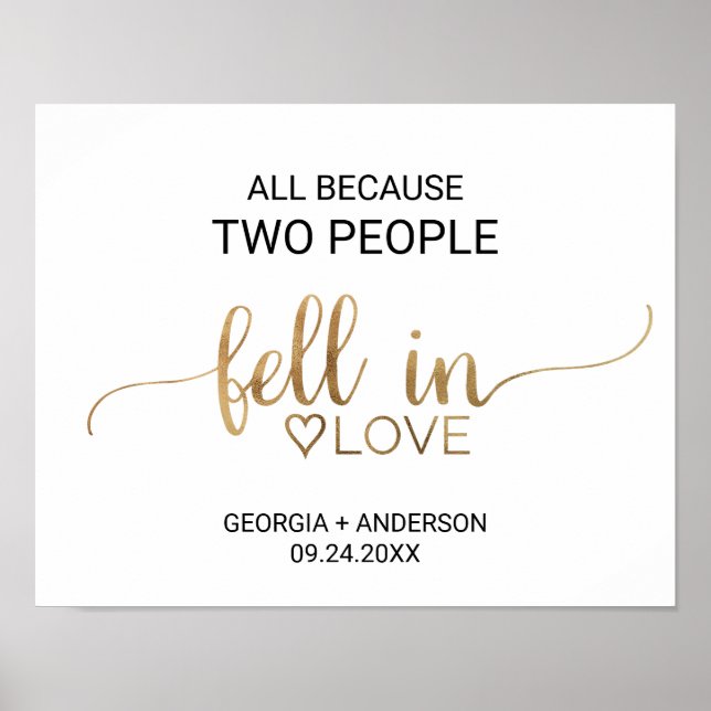 Poster Tout simplement parce que deux personnes sont tomb (Devant)