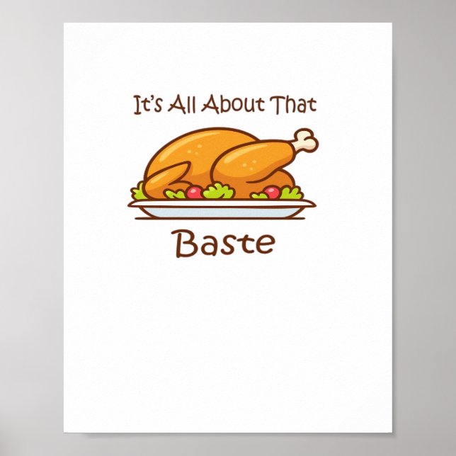 Poster Tout Sur Ce Baste (Thanksgiving) Tendance (Devant)