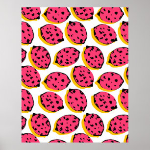Poster tout sur citron motif abstrait, art, arrière - pla