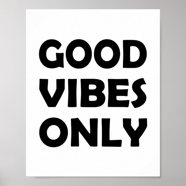 Poster Tout sur Good Vibes | Réfléchir (Devant)