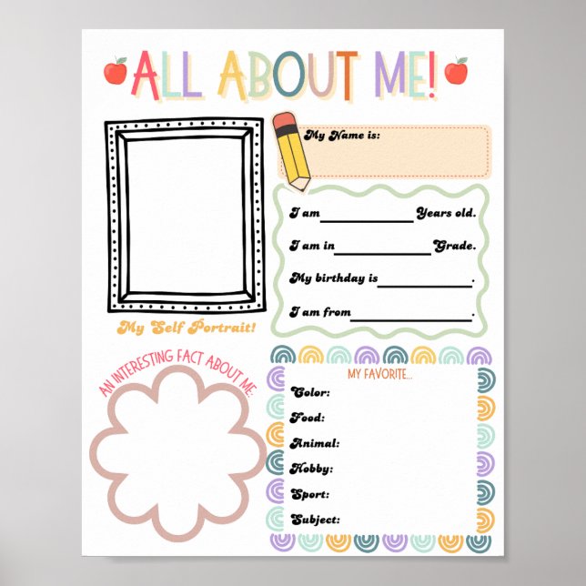 Poster Tout sur moi Imprimable (Devant)