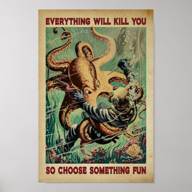 Poster tout va vous tuer alors choisissez quelque chose d (Devant)