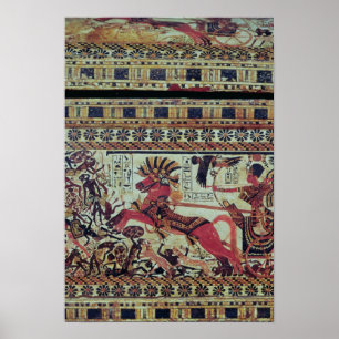 Poster Toutankhamon sur son char attaque les Africains