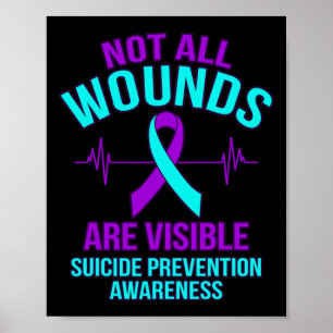 Poster Toutes Les Blessures Ne Sont Pas Visibles Bonne Se