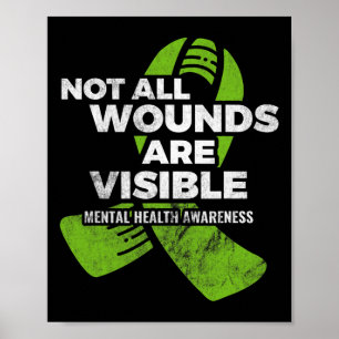 Poster Toutes les blessures Visible Psychol de sensibilis