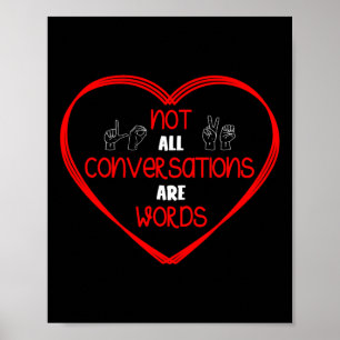 Poster Toutes Les Conversations Sont Des Mots Langues Des
