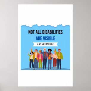 Poster Toutes les déficiences ne sont pas visibles affich