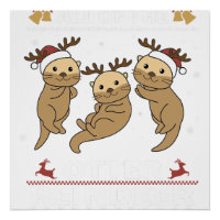 Toutes Les Otter Reindeer Sweet noël Otters T