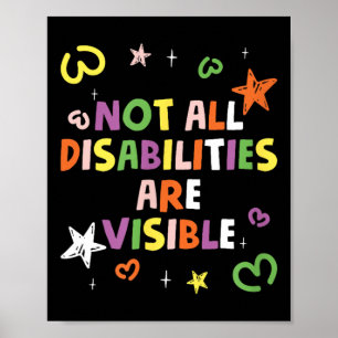Poster Toutes Les Personnes Handicapées Ne Sont Pas Visib