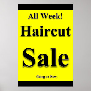 Poster Toutes les semaines Haircut Vente Beauté Salon Pos