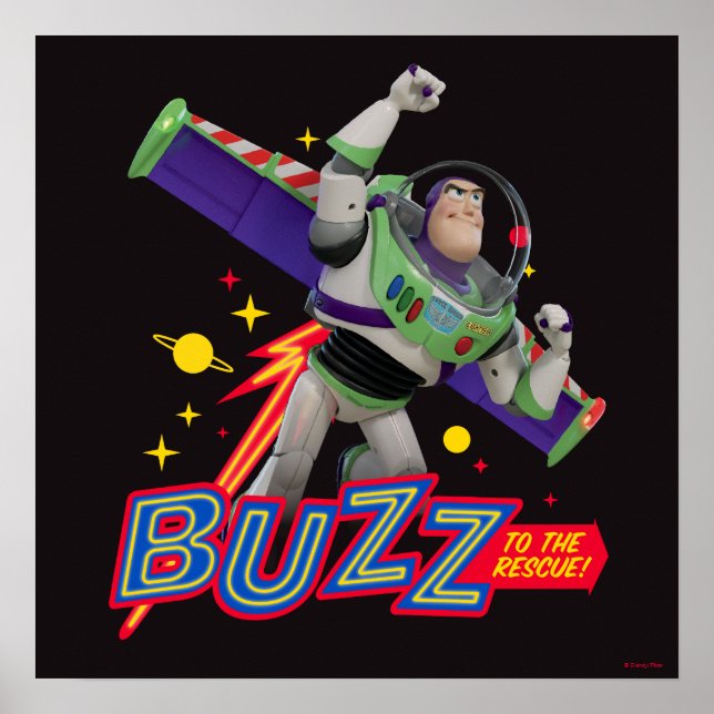 Poster Toy Story 4 | Buzz À La Secourt ! (Devant)