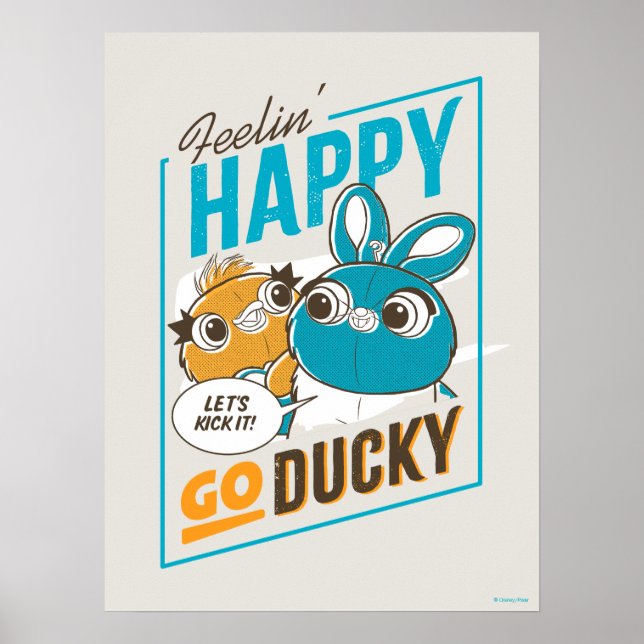 Poster Toy Story 4 | Feelin' Happy Go Ducky (Devant)