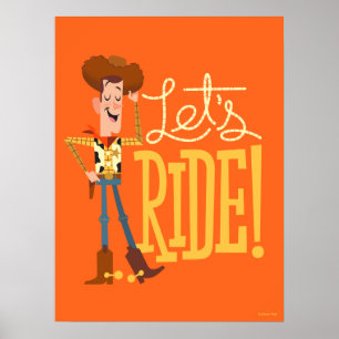 Poster Toy Story 4  Illustration de Woody "Ride"
