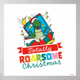 Poster Toy Story Rex   Noël totalement rasant