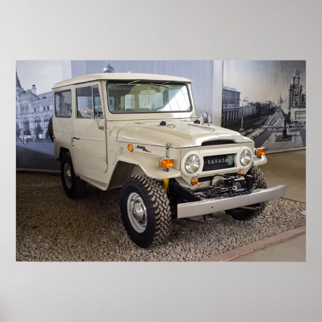 Poster Toyota Land Cruiser BJ40 (Devant)