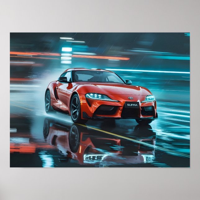 Poster Toyota Supra (Devant)