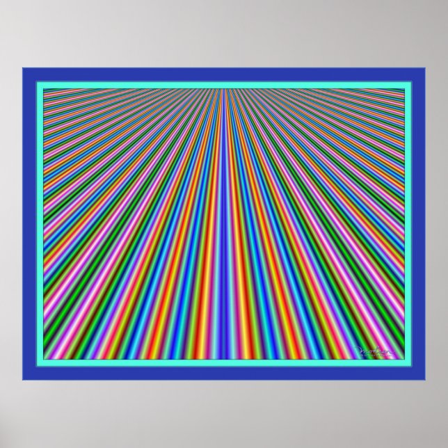 Poster Tracer les lignes de couleur (Devant)