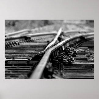 Poster Traces ferroviaires modernes
