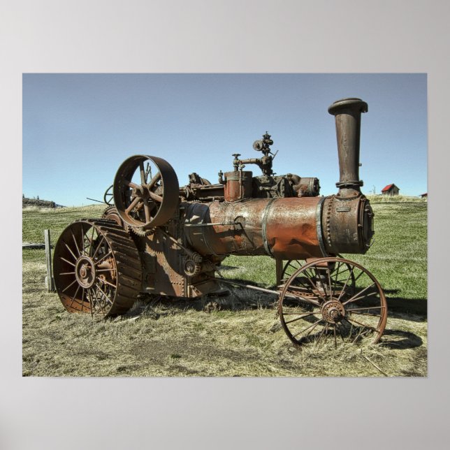 Poster Tracteur à vapeur Ghost Town (Devant)